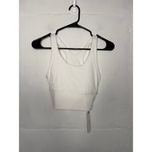 NEW Joah Brown Womens Varsity Tank White Size Small/ Medium Ribbed